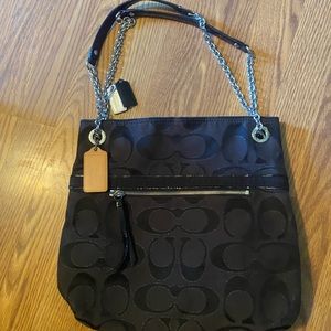 Coach black C purse